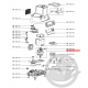 Moteur + pignon + carte électronique robot clickchef Moulinex MS-652148