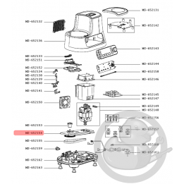 Plaque + poulie robot clickchef Moulinex MS-652154