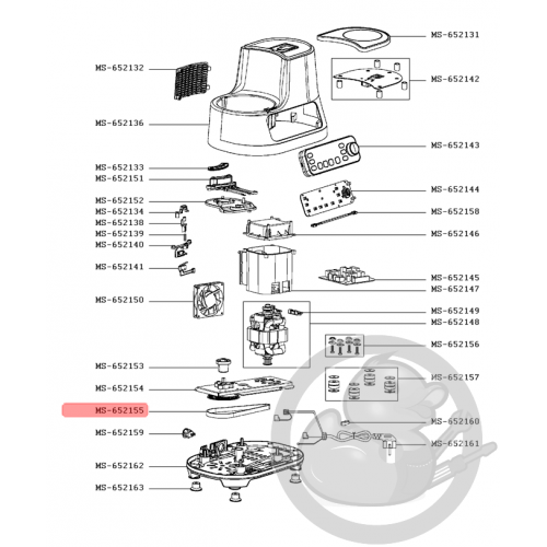 Courroie robot clickchef Moulinex MS-652155