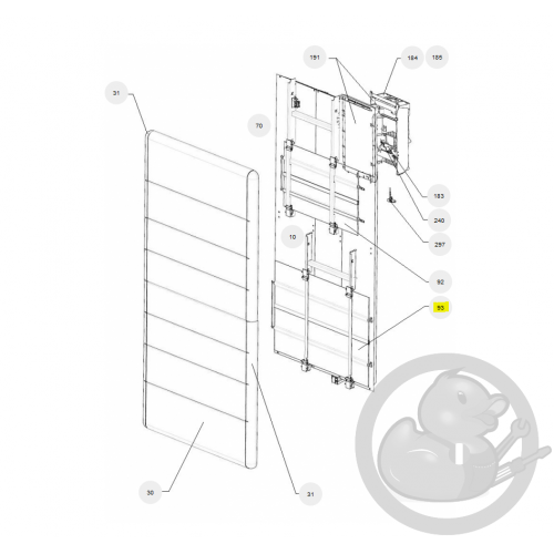 Résistance inférieure radiateur Atlantic Thermor 599098