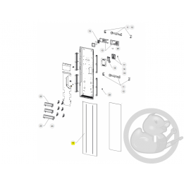 Façade RCV prog TH 1500W radiateur Atlantic Thermor 098587