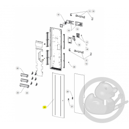 Façade RCV IO TH 2000W radiateur Atlantic Thermor 098590