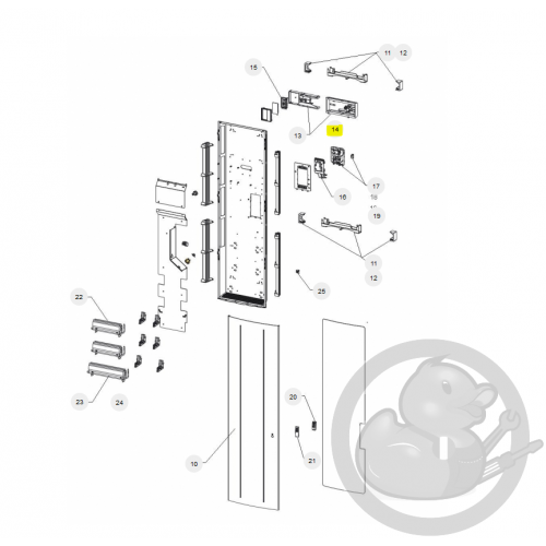 Faisceau cde digit DAP RCV + sonde radiateur Atlantic Thermor 083425