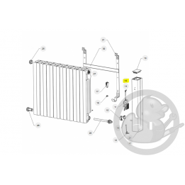 Faisceau liaison puissance DAP 130 radiateur Atlantic Thermor 083638