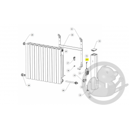 Faisceau alimentation L1500 mm radiateur Atlantic Thermor 083637