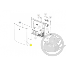 Façade R5G 1000W radiateur Atlantic Thermor 097398