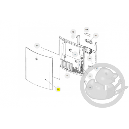 Façade R5G 1500W radiateur Atlantic Thermor 097399