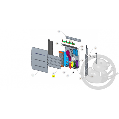 Fil électrique L228 radiateur Atlantic Thermor Sauter 083481