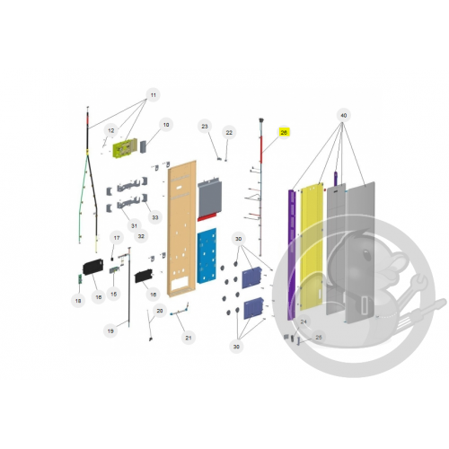 Faisceau électrique V 1500W radiateur Sauter 083625