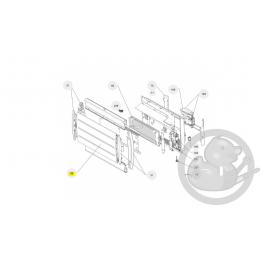 Façade bolero 2 digital bas 1500W radiateur Sauter 097624