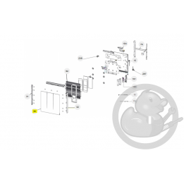 Façade assemblée 1000W radiateur Sauter 097741