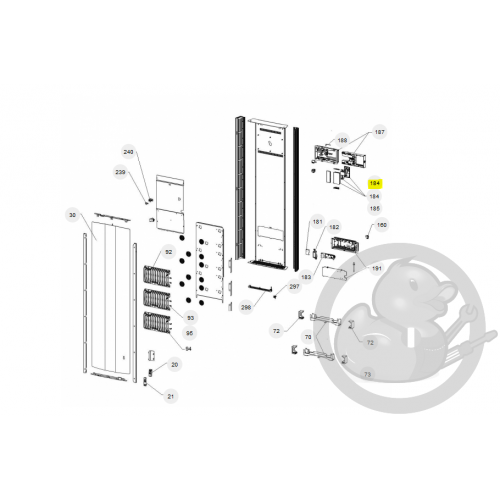 Commande digitale proms 1500W V prog 31 radiateur Atlantic Thermor 088931