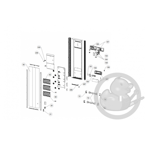 Commande digitale proms 1000W V prog 30 radiateur Atlantic Thermor 088930