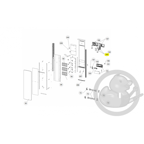 Boitier de commande digital prog 28 radiateur Atlantic Thermor 088841