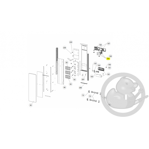 Boitier de commande digital prog 29 radiateur Atlantic Thermor 088842