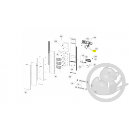 Boitier de commande digital prog 27 radiateur Atlantic Thermor 088840