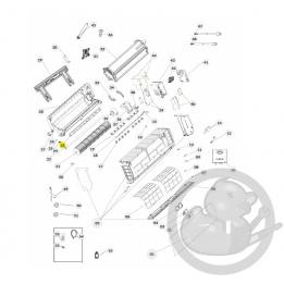 Cache structure inférieure unité intérieure murale Nagano Thermor 084075