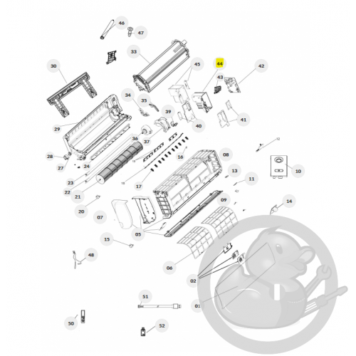 Boite électrique unité intérieure murale Nagano Thermor 084162