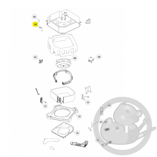 Tuyau évacuation condensats unité intérieure murale Nagano Thermor 084503