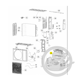 Couvercle boite électrique unité extérieure Thermor 084242