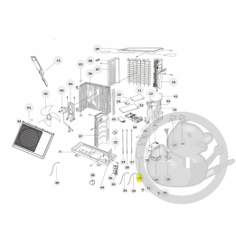 Jacquette compresseur unité extérieure Thermor 084317