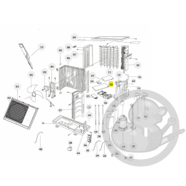 Couvercle de boite électrique unité extérieure Thermor 084319