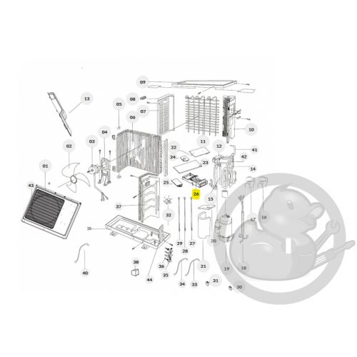 Boite électrique unité extérieure Thermor 084321