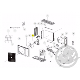 Moteur électrique unité extérieure Thermor 084556