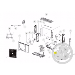 Clip fixation fil électrique unité extérieure Thermor 084566