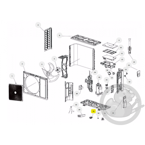 Clip sonde unité extérieure Thermor 084636