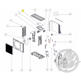 Couvercle boitier électrique unité extérieure Thermor 084577