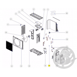 Clip fixation sonde unité extérieure Thermor 084584