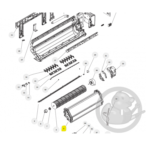 Evaporateur unité intérieure Thermor 084640