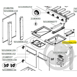 Support central pour tiroir graisse barbecue CAMPINGAZ 5010006279