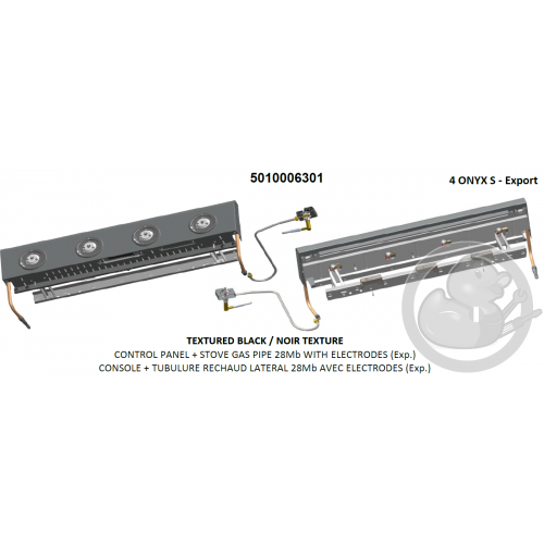 Console + câblage (éclairage + allumage) + tubulure réchaud 28Mb barbecue CAMPINGAZ 5010006301