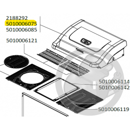 Couvercle avec thermomètre gris foncé barbecue CAMPINGAZ 5010006075