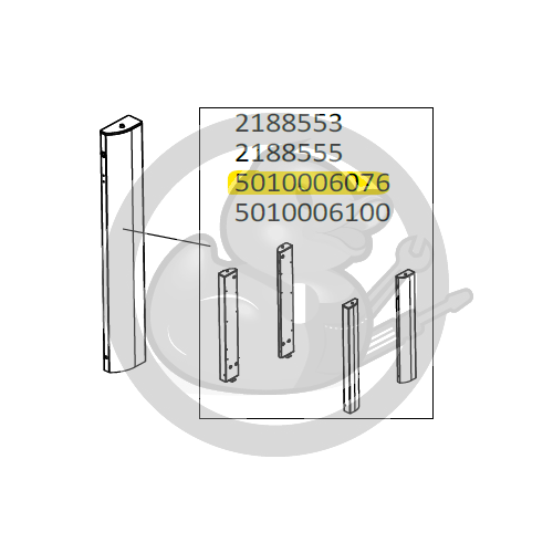 Kit pieds (X4) lisse barbecue CAMPINGAZ 5010006076