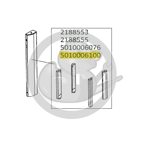 Kit pieds (X4) lisse barbecue CAMPINGAZ 5010006100