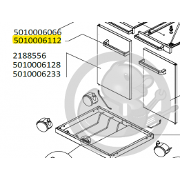 Poignée de porte en acier + vis barbecue CAMPINGAZ 5010006112