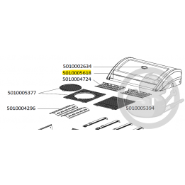 Couvercle émaillée avec thermomètre noir barbecue CAMPINGAZ 5010005618