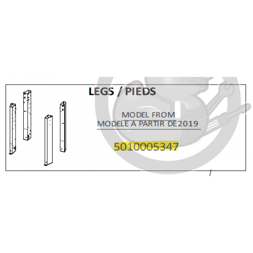 Kit pieds (X4) barbecue CAMPINGAZ 5010005347