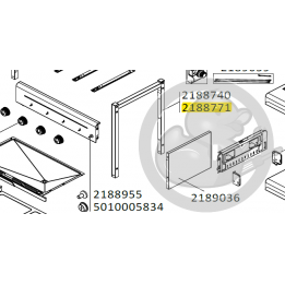 Tube en U pour chariot (X2) - modèles avec roulettes barbecue CAMPINGAZ 2188771