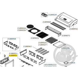 Support brûleur avec électrodes barbecue CAMPINGAZ 2188952