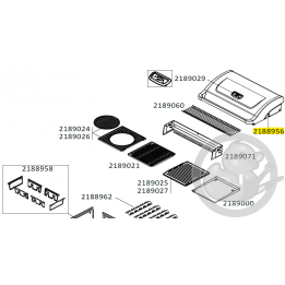 Couvercle sans thermomètre gris foncé barbecue CAMPINGAZ 2188956