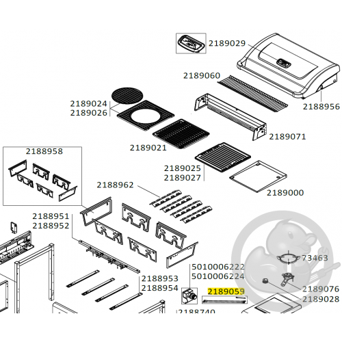 Câbles pour boîtier allumage électronique barbecue CAMPINGAZ 2189059