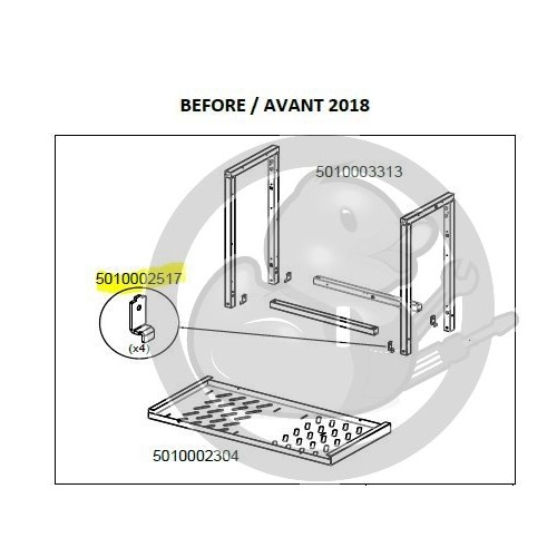 Support chariot plancha CAMPINGAZ 5010002517