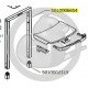 Tube chariot X2 pour plancha CAMPINGAZ 5010006654