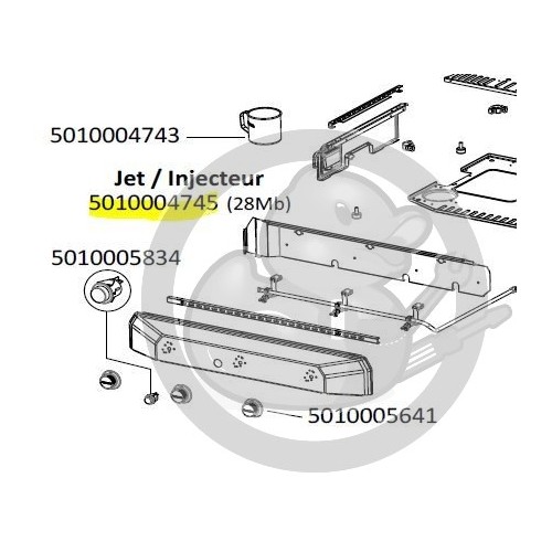 Injecteur 28mb plancha CAMPINGAZ 5010004745