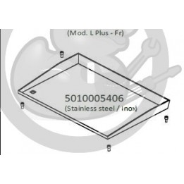 Plaque de cuisson inox + 4 vis supports plancha CAMPINGAZ 5010005406