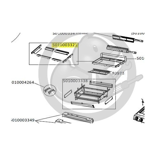 Cuve pièces 1-2-3 barbecue CAMPINGAZ 5010003321